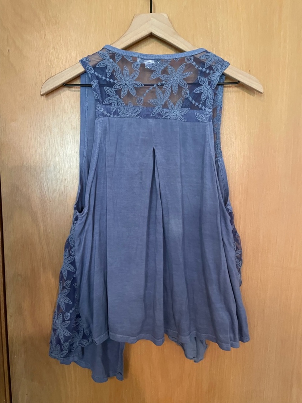 Soho Chick Lace Open Slit Boho Hippie Festival Sleeveless Top Size M - Picture 6 of 8